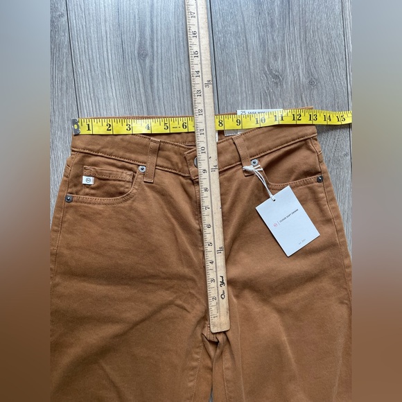 NWT AG JEANS Saige Wide Leg Crop Jeans in Caramel Size 25 - Picture 9 of 12